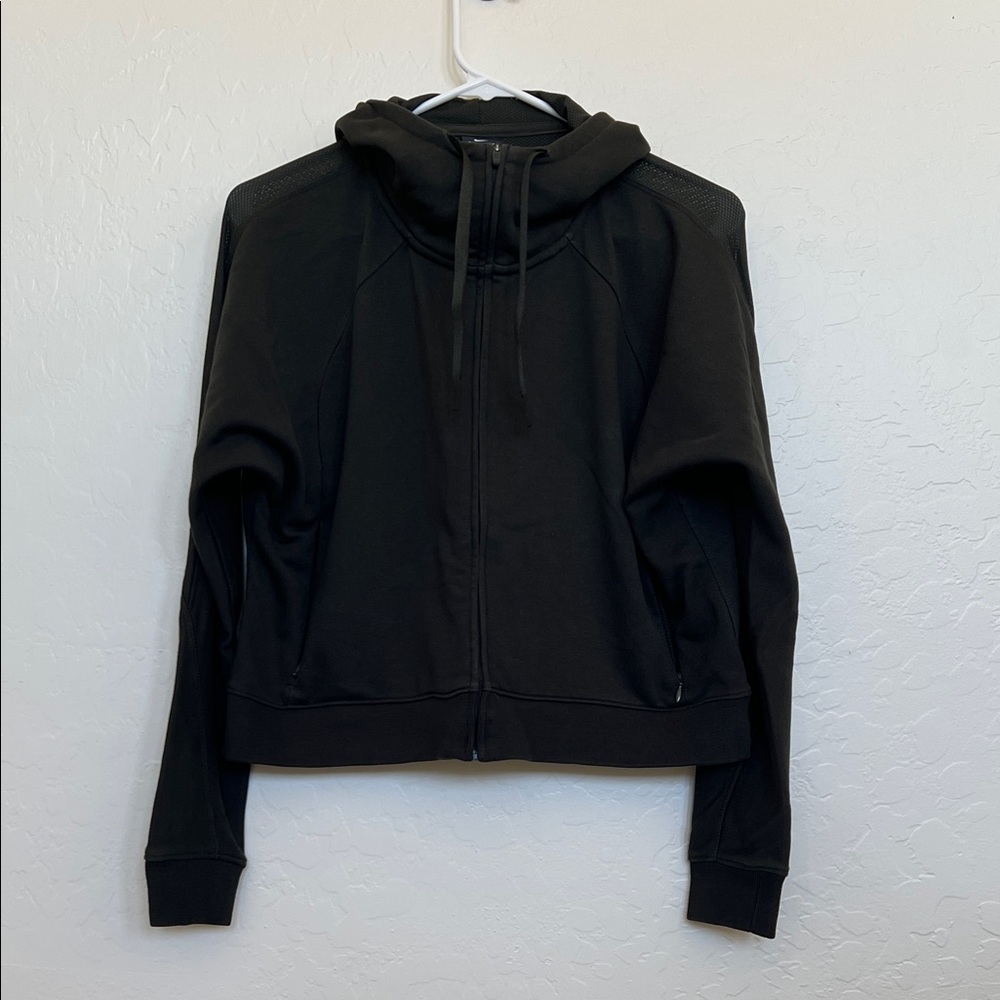 Nike Women's Cropped/Mesh Dark Olive Hoodie